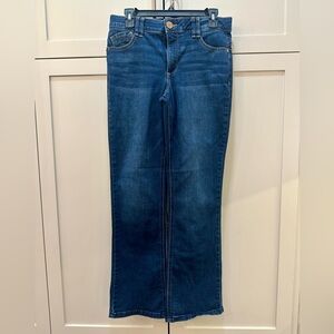 Democracy Dark Blue Straight Leg Jeans- 8